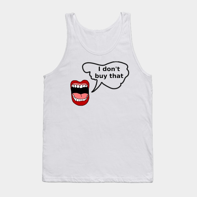 sticker i don't Tank Top by Arte Silenciosa